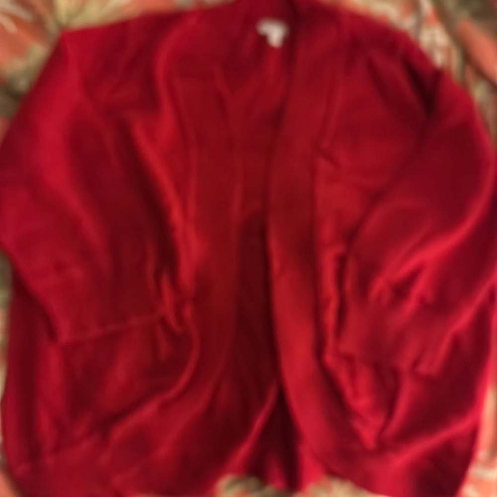Talbots Open Cardigan Red sz 2X